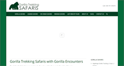 Desktop Screenshot of gorillatrekkingsafaris.com